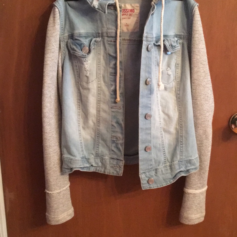 Denim/sweatshirt jacket
